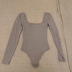 Aritzia Square-Neck Long Sleeve Bodysuit